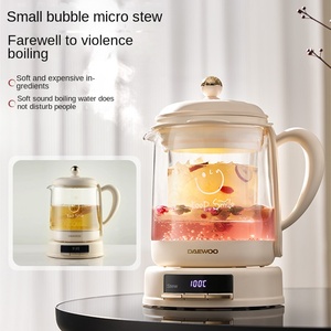 Bouilloire électrique sans fil avec infuseur, en verre borosilicate, design pliable, arrêt automatique, capacité de 1,8 L pour usage domestique - Product Image 3