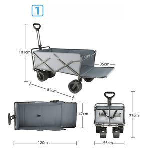 Carrito de Camping Resistente de Acero, Extra Grande, Plegable, para Exteriores, Modelo <span class=keywords><strong>Camper</strong></span> Negro OEM - Product Image 1