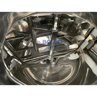 Homogénéisateur sous vide en acier inoxydable, machine à fabriquer des crèmes cosmétiques, lotion, mélangeur émulsifiant, réservoir avec agitateur