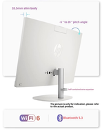 Pour ordinateur tout-en-un HP, écran 27 pouces, DDR4 16 Go de RAM, processeur Intel Core I5, SSD, haut-parleurs intégrés - pour les entreprises