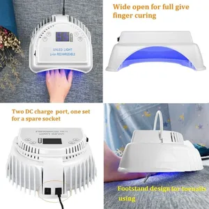 โคมไฟเล็บยูวี LED 64W แบบชาร์จได้ สำหรับอบเจลทำเล็บ พร้อมเซ็นเซอร์อัตโนมัติ เครื่องอบเล็บไร้สาย อุปกรณ์และเครื่องมือทำเล็บ - Product Image 5