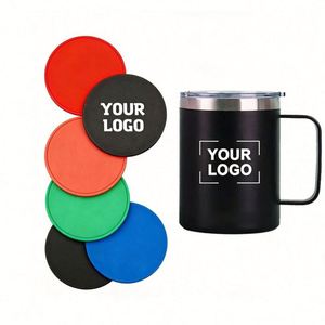 Sous-verres en silicone antidérapants personnalisés avec logo, vente en gros, pour bars, hôtels, cafés, restaurants, cadeaux promotionnels d'entreprise, tapis en silicone - Product Image 1
