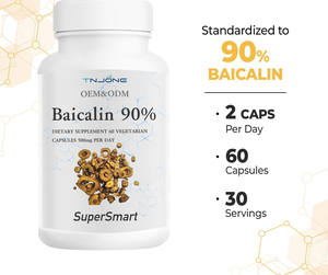 Baicalin baicalin Baikal skullcap สารสกัดจากราก85% baicalin แคปซูล baicalin ผลิตภัณฑ์เสริมอาหาร - Product Image 4