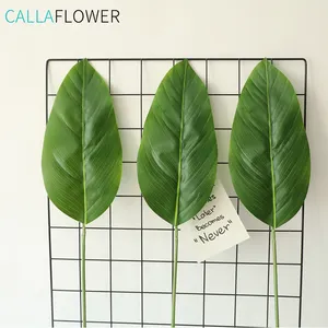 Wholesale High Quality Real Touch Big Leaf Green Leaves 68 Cm For Wedding Decoration