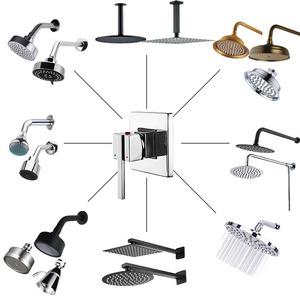 Bathroom Concealed Chrome <strong>Plate</strong> One Function Mixer Valve Hidden <strong>Shower</strong> Valves - Product Image 6
