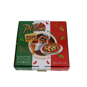 Custom Boxes Logo 33x33 Wholesale Corrugated Printing Machine Price Cheap Round Manufacturers Supply Biodegradable Pizza Box