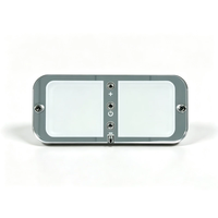 Plafonnier rectangulaire en acrylique Camvpervan, ultra-plat, tricolore, à intensité variable, pour intérieur de camping-car