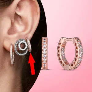 Vente en gros de bijoux fins en argent sterling 925 boucles d'oreilles pour femmes boucles d'oreilles pandoraerstud
