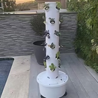 Système d'agriculture aéroponique Pineapple Tart Tower, pompe d'irrigation hydroponique, serre haute rigidité, 1 an