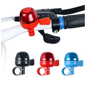 Sonnette de vélo en aluminium avec son fort et clair pour guidon de vélo de montagne, couleurs mélangées rouge bleu noir - Product Image 1