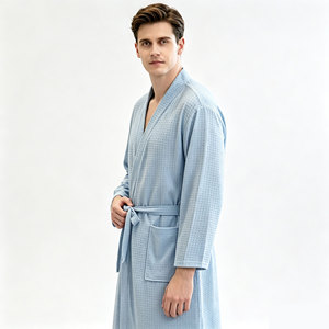 Batas de Baño con Cintura Elástica para Hombre y Mujer, Diseño Sólido, Transpirables, de Secado Rápido y Absorbentes de Agua, para Verano - Product Image 3