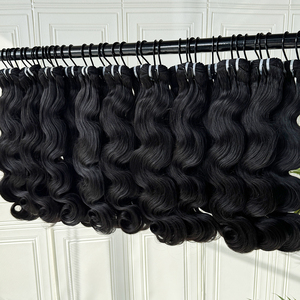 Raw Human Hair <b>Body</b> <b>Wave</b> Bundles Soft Smooth Texture Natural Color Full Density Wholesale Supply - Product Image 2