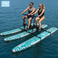 Bateau gonflable double place large et plat, ponton flottant, vélo aquatique à cadre en aluminium haute pression pour hôtel, pliable, de Chine Lumark