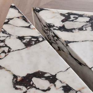 HZX muebles nórdicos Calcutta zócalo joyería Calacatta Viola mármol cubos piedra Calacatta Viola mármol mesa auxiliar <span class=keywords><strong>Plin</strong></span> tops - Product Image 5