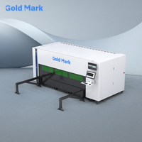 Machine de découpe laser à fibre plate monocouche GOLDMARK à commande CNC pour le traitement des tôles métalliques