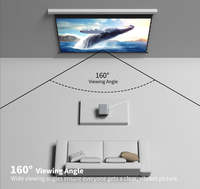 Écran de projection motorisé HEYU à tension par languettes, matériau ALR Black Diamond de haute qualité pour projecteurs à longue portée, compatible 4K 3D