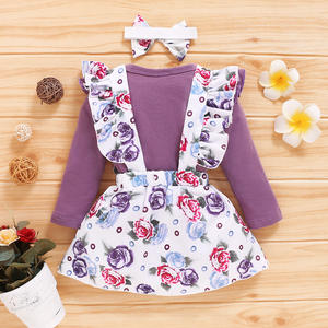 Conjuntos de Ropa para Bebés, Ropa de Dormitorio para Bebés, Trajes de Moda para Niñas con Vestido Floral de China - Product Image 2