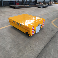 Chariot de transfert en acier sans rail motorisé de 5 tonnes alimenté par batterie avec fonction de rotation pour l'utilisation dans les usines de construction et de fabrication (neuf)