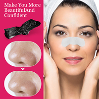 PEGCiZ Patchs pour le nez pour éliminer les points noirs, charbon de bois naturel personnalisé, nettoyage en profondeur des pores du nez, bandes pour le nez pour femmes, élimination des points noirs