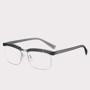Retro medio borde marcos cuadrados <span class=keywords><strong>de</strong></span> plástico transparente TR90 Filtro <span class=keywords><strong>de</strong></span> bloqueo Anti gafas <span class=keywords><strong>de</strong></span> luz azul para hombres - Product Image 4