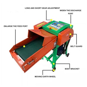 Máy làm thức ăn Ủ Chua chaff cắt thức ăn chaff cắt máy mini động vật cỏ Máy cắt - Product Image 1