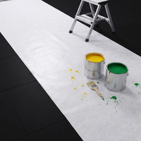 Rouleau de feutre adhésif blanc industriel antidérapant pour la protection des sols, feutre de peintre pour utilisation sur les surfaces de construction