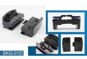 An Toàn Nam Mỹ Văn Phòng Thương Mại Trung Tâm Cửa Kẹp Khóa Không Khung Trượt Cửa Kính Khóa - Product Image 6