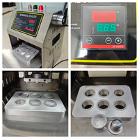 Machine manuelle de thermoscellage de tasses de capsules de café en aluminium