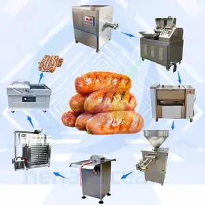 Embutidora De Chorizo Automatico Ham Sausage Bind/Tying Knot Enema Clipping Meat Fill Sausage Sealing Machine