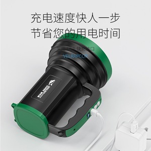 ไฟฉาย LED รูปฉลามยิ้ม แบบชาร์จไฟได้ พลังงานสูง พกพาสะดวก กดปุ่มเปิด-ปิด สำหรับใช้งานกลางแจ้งในกรณีฉุกเฉิน - Product Image 4