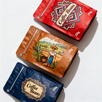 Sachet Doypack Personnalisé en Kraft Compostable avec Valve de Dégazage, Anti-Odeur et Anti-Humidité, Qualité Alimentaire, Imprimé, Écologique pour Café