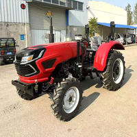 Mini Tractor Agrícola Compacto 4x4 4WD Euro5 CE 90HP 100HP 120HP Multifuncional con Cabina Climatizada