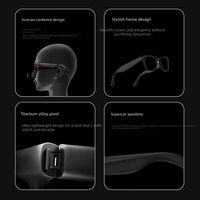 Lunettes de soleil intelligentes multifonctionnelles Wisteria 8MP avec caméra, impression UV, matériau PVC moderne, traduction IA, appel Bluetooth, vidéo, cadeau