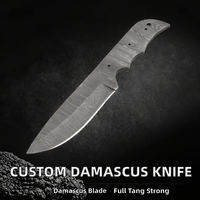 Couteau utilitaire à lame fixe, personnalisé, fait main, léger, durable, en acier Damas, à pointe tombante et bord biseauté