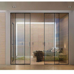 Tối giản năng lượng-hiệu quả khung nhôm màu đen rõ ràng kính cử<span class=keywords><strong>a</strong></span> trượt phòng khách cử<span class=keywords><strong>a</strong></span> trượt - Product Image 6