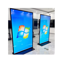 Afficheur numérique sur pied de 86 pouces, écran LCD 4K, publicité SDK, construction en plastique pour utilisation dans les centres commerciaux, animation, garantie de 3 ans