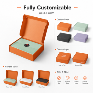 Cajas de Cartón Corrugado Personalizadas, Cajas de Envío Plegables con Papel de Seda a Juego y Pegatinas con Logotipo Personalizado para Ropa y Cosméticos - Product Image 2