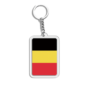 Đan Mạch Cờ Nhỏ Acrylic Keychain Mặt Dây Chuyền Trang Trí Sao Và Sọc Cờ Quốc Gia Thiết Kế Nhựa Quà Tặng - Product Image 5