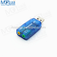 Fábrica USB tarjeta de sonido externa de 5,1 canales tarjeta de Audio adaptador de altavoz de 3,5mm micrófono auricular interfaz para PC portátil