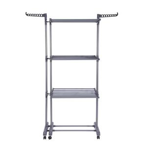 Séchoir à linge pliable et extensible multi-niveaux sur pied, <span class=keywords><strong>tour</strong></span> de séchage amovible pour vêtements - Product Image 5
