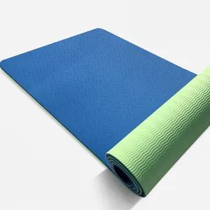 rubber yoga mat shenzhen wholesale non-slip yoga mat 10mm thick with carrying strap