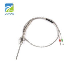 Laiyuan เครื่องวัดอุณหภูมิแบบ J ประเภท J พร้อมสายถักโลหะ - Product Image 3