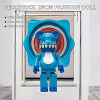 Figurine en résine KWA Fashion BEARBRICK 40CM, Ours Violent XX Eye, Modèle Bluetooth, Décoration d'intérieur 1000%