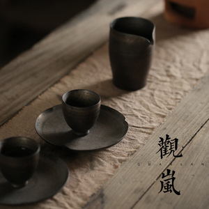 Handmade Stoneware Coaster Round <b>Tea</b> Tray For Kung Fu <b>Tea</b> <b>Set</b> Dehua Ceramic Water Storage Dry Brewing Tray - Product Image 4