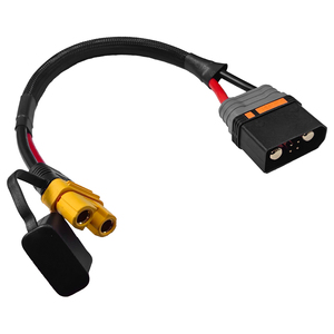 สายเชื่อมต่อ AS150U ตัวเมียกับ QS10 ตัวผู้ สายซิลิโคนกระแสสูง ป้องกันประกายไฟ สำหรับแบตเตอรี่โดรน RC - Product Image 1