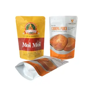 ถุงไอน้ำแบบตั้งได้สำหรับทำอาหาร Moi Moi Moi กระเป๋านึ่งผักและสัตว์ปีกถุงฟอยล์อลูมิเนียมไร้สาร BPA