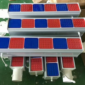 ไฟกระพริบพลังงานแสงอาทิตย์สีแดงสีน้ำเงินไฟไดโอดการก่อสร้าง - Product Image 3