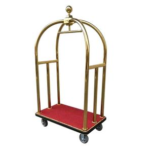 Chariot à bagages moderne Golden Crown <span class=keywords><strong>Hotel</strong></span> Bellman Chariot cage à oiseaux en acier inoxydable pour entrepôt de bar à domicile pour motel d'accueil - Product Image 5