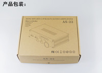 AS-22 Mini Hi-Fi numérique 900W bleu. Amplificateur de puissance sans fil pour voiture et maison, amplificateur audio pour haut-parleurs de subwoofer, FM AUX MP3