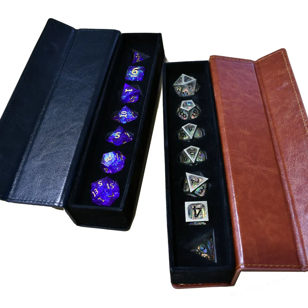 PU Leather Custom Logo DND d d d&d RPG Dungeons and Dragons Dice Box